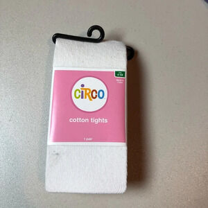 NWT Circo White Cotton Tights Size 4-6X